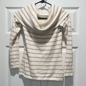 Lilly Pullitzer foldover off the shoulder sweater